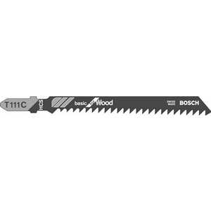 Пилки для лобзика Bosch 100мм 5шт T111С Basic for Wood (2.608.630.033)