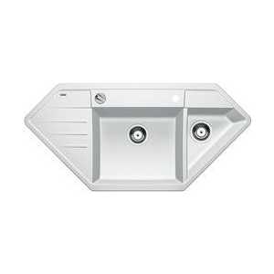 Мойка кухонная Blanco Lexa 9 e белый silgranit с клапаном-автоматом (515098)