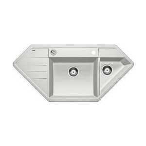 Мойка кухонная Blanco Lexa 9 e серый шелк silgranit с клапаном-автоматом (515246)