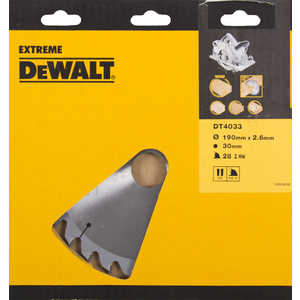 Диск пильный DeWALT 190х30мм 28зубьев Extreme (DT 4033)
