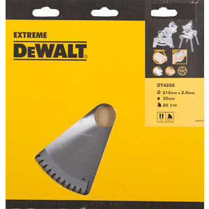 Диск пильный DeWALT 216х30мм 80зубьев Extreme (DT 4286)