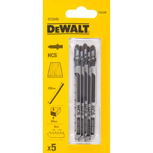 Пилки для лобзика DeWALT 100мм 5шт T101DP (DT 2049)