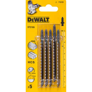 Пилки для лобзика DeWALT 100мм 5шт T101В (DT 2165)