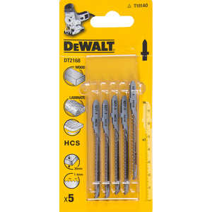 Пилки для лобзика DeWALT 76мм 5шт T101AO (DT 2168)