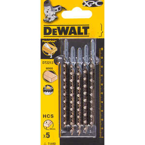 Пилки для лобзика DeWALT 100мм 5шт T144D ХРС (DT 2213)