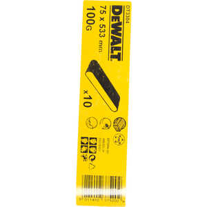 Шлифлента DeWALT 75х533мм К100 10шт (DT 3304)