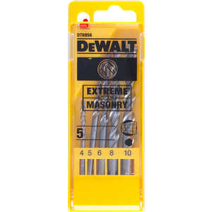 Набор сверл по бетону DeWALT 4.0-10.0мм 5шт (DT 6956)