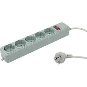 Сетевой фильтр PC PET AP01006-5-G 5м. 5 розеток, серый