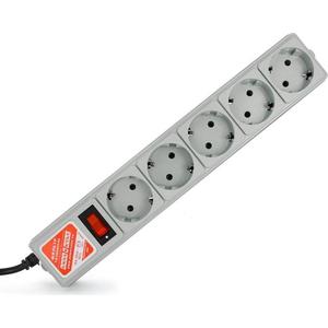Сетевой фильтр Power Cube SPG-B-6 1.9м. 5 розеток, серый