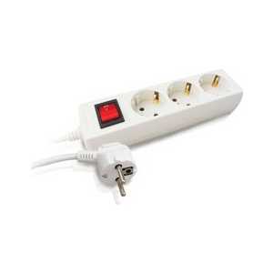 Сетевой фильтр PC PET AP02001K-3 3м. 3 розетки, белый