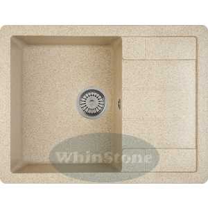 Кухонная мойка Whinstone Аркус 1B 1/2D B22 бежевый