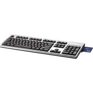 HP BV813AA Smart Card CCID Keyboard Black-Silver USB