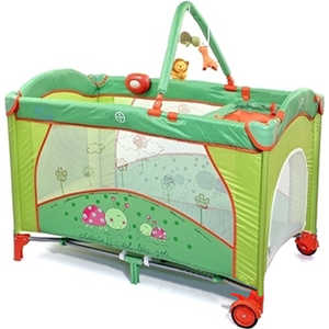 Манеж-кровать Bebe Planete "Animals" (зеленый) P615 GB