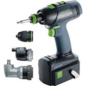 Аккумуляторная дрель-шуруповерт Festool T 18+3 LI 3.0 Set