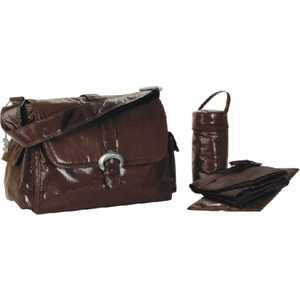 Сумка для мамы Kalencom Buckle bag fire and ice (chocolate)