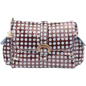 Сумка для мамы Kalencom Laminated heavenly dots (choc/blue)