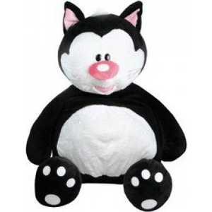 Gulliver Кот Котя, черный сидячий, 40 см 7-41114