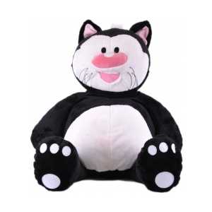 Gulliver Кот Котя, черный сидячий, 56 см 7-42810