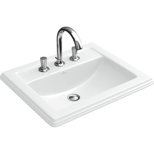 Раковина мебельная Villeroy Boch Hommage 63х52 5 см с 3 отверстиями белая (7102 A1 R1)