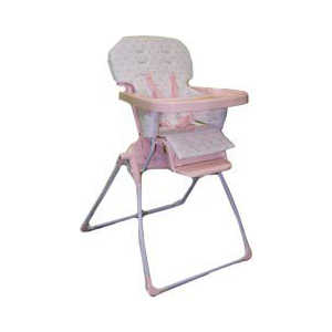 Стульчик для кормления Beibeile Baby Products (белый/розовый горохом) LHB-011