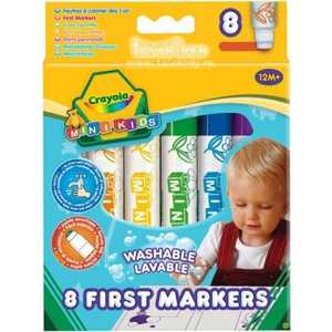 Фломастеры Crayola цветные смывающиеся (8 шт.) для малышей 8324