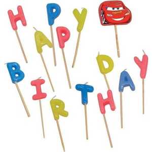 Procos Свечи-буквы "Тачки Happy Birthday" 9825