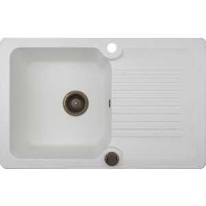 Мойка кухонная Kuppersberg Ancona 1b1d white alabaster