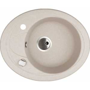 Мойка кухонная Kuppersberg Capri 1b1d s white alabaster