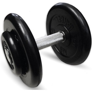 Гантель профессиональная MB Barbell Профи черная 13.5 кг