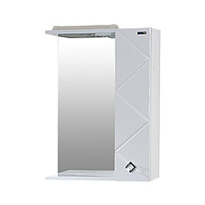 Зеркальный шкаф Aqualife Design чикаго 60 белый (2-147-000-S)