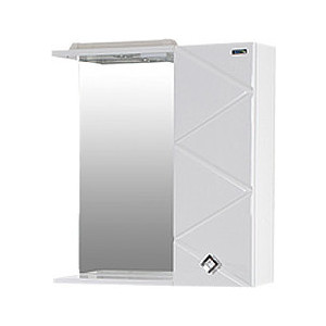 Зеркальный шкаф Aqualife Design чикаго 70 белый (2-148-000-S)