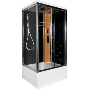 Душевая кабина Edelform Quadro 80х120х220 см правая серая белые стенки (EF-2304)