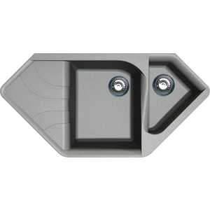 Мойка кухонная Elleci Ego Corner 1000x500 metaltek (73) LMECOR73