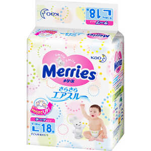 Подгузники Merries L 9-14кг 18шт 4901301509086