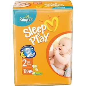 Pampers Подгузники "Sleep and Play" 3-6 кг (18 шт) 4015400122807
