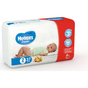 Подгузники Huggies "Classic" 3-6кг 37шт Econom 5029053543062