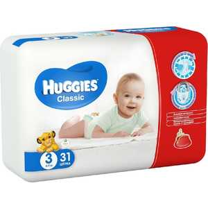 Подгузники Huggies "Classic" 4-9кг 31шт Econom 5029053541198