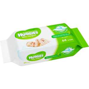 Детские влажные салфетки Huggies "Ultra Comfort + Алоэ" (64 шт) 5029053534732