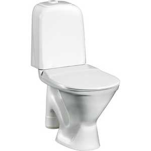 Унитаз компакт Gustavsberg 390 basic вертикальный выпуск с сиденьем (GB1039026105)