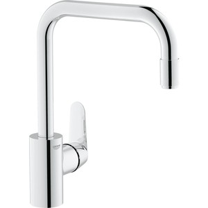 Смеситель для кухни Grohe с выдвижным изливом (31122002) смеситель для кухни aqualux orion с выдвижным изливом sh 2000