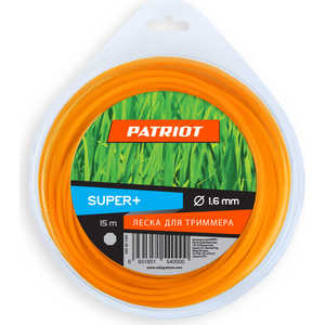 Леска триммерная PATRIOT 1.6мм 15м оранжевая (805401100)