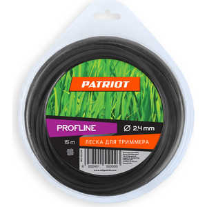 Леска триммерная PATRIOT 2.4мм 15м черная (805402205)