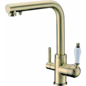 Смеситель для кухни ZorG Clean water (ZR 313 YF-PVD-BR)