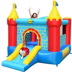 Надувной батут Happy Hop "Castle Bouncer with Slide" 9312