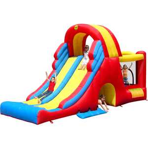 Надувной батут Happy Hop "Mega Slide-Combo" 9082N