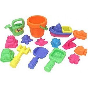 Набор игрушек Keenway 16 штук для песочницы (в сетке) 30312