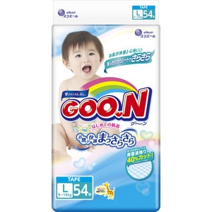 Подгузники Goon 9-14кг L 54шт 4902011751345