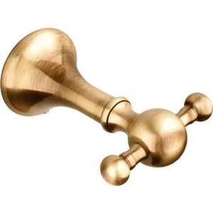 Крючок Bagno Associati Regency двойной (RE24292 Old Brass)