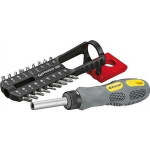 Набор Stayer отвертка Max-Grip с битами и подвеской на пояс 19 предметов (25921-H19 G)