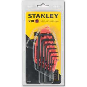 Набор шестигранников Stanley 10шт (0-69-253)